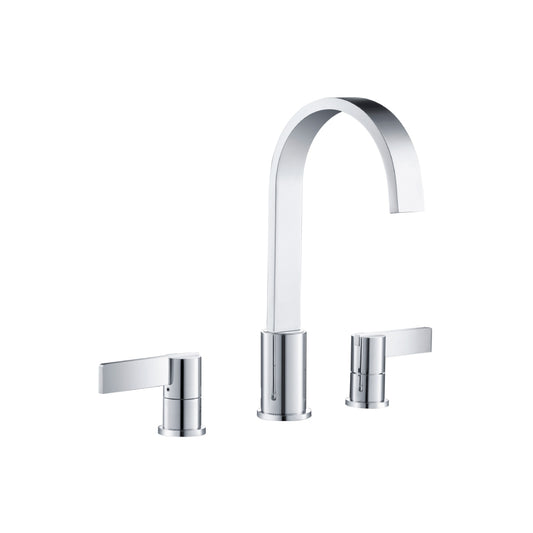Three Hole 8" Widespread Two Handle Bathroom Faucet