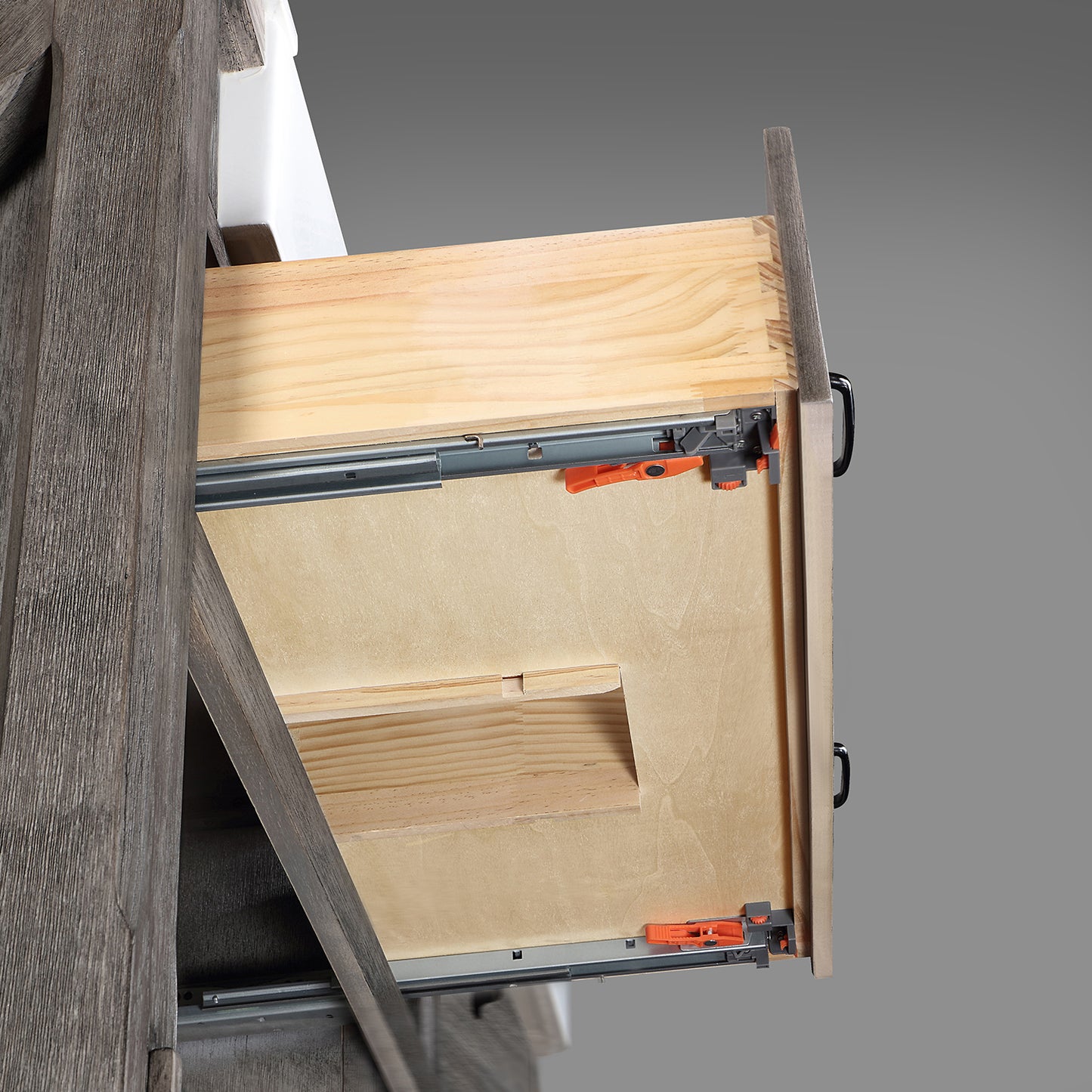 Vinnova, Villareal 72" Double Bath Vanity in Classical Grey with Composite Stone Top in White, White Farmhouse Basin