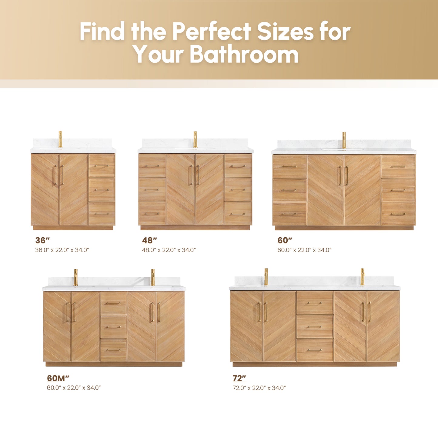 Vinnova, Karachi 60" Single Sink Bath Vanity in Acacia Classic Gray with White Grain Composite Stone Top