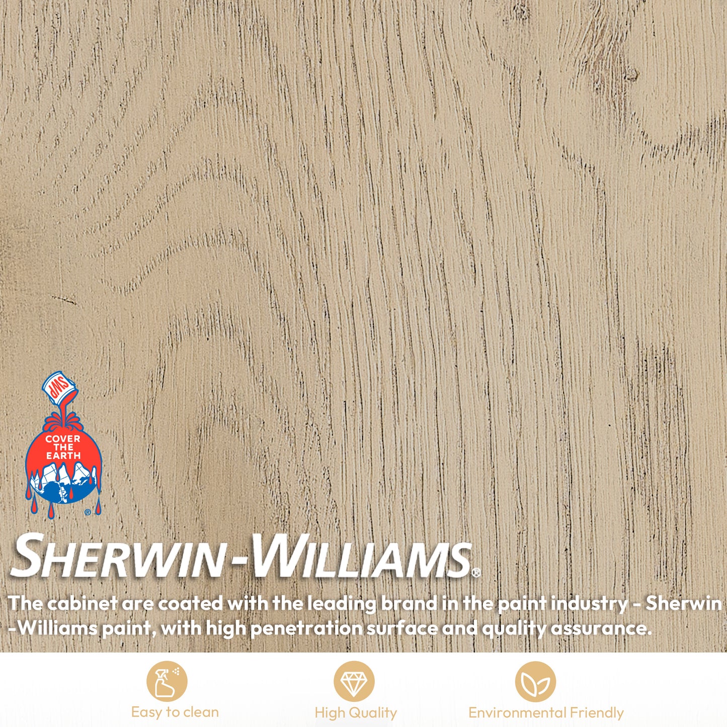 Vinnova, Porto 48" Free-standing Single Bath Vanity in Aged Natural Oak with Fish Maw White Quartz Stone Top