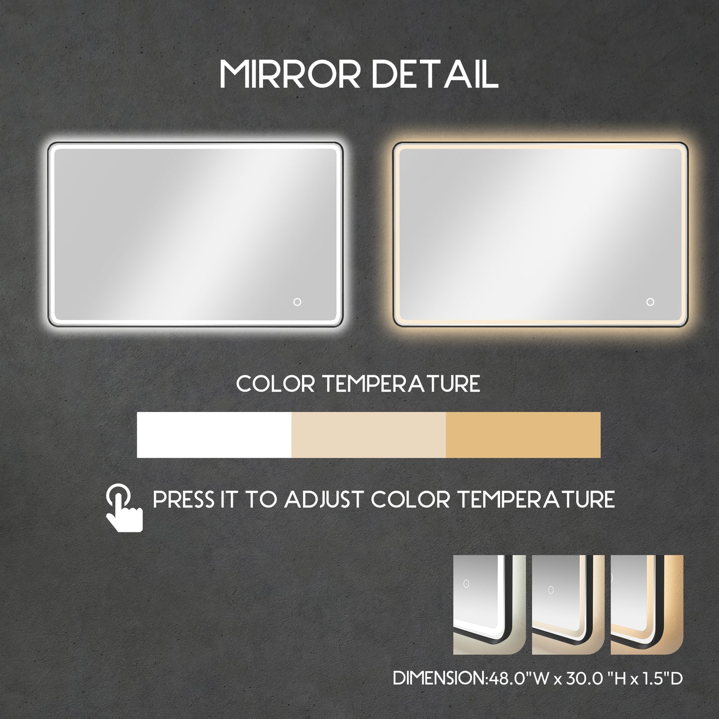 Vinnova, Porto 48" Free-standing Single Bath Vanity in Aged Natural Oak with Fish Maw White Quartz Stone Top and Mirror