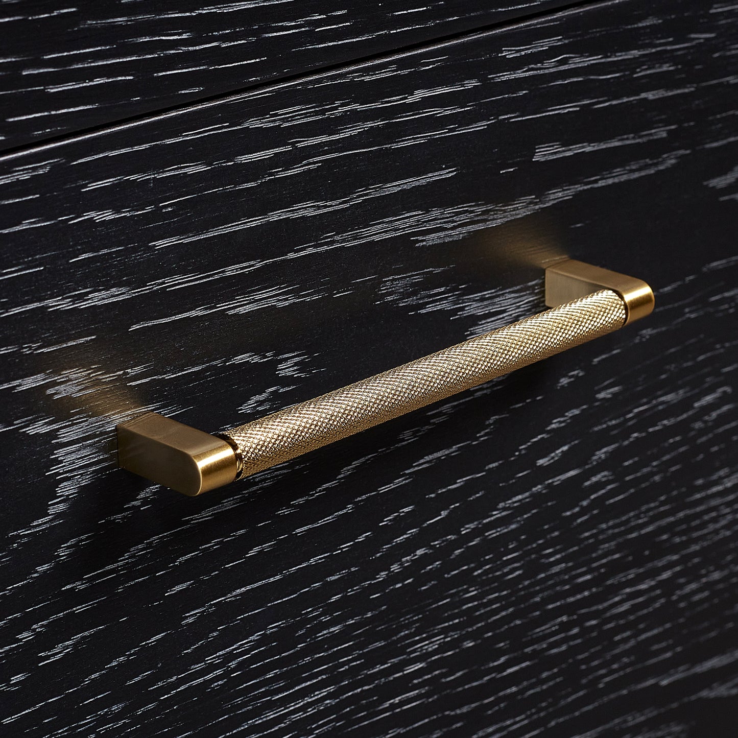 Vinnova, Gara 36" Free-standing Single Bath Vanity in Fir Wood Black with White Grain Composite Stone Top