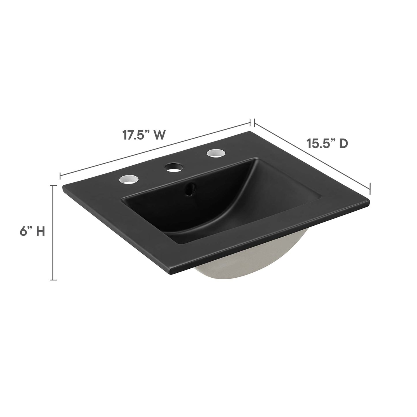 Modway, Cayman 18" Bathroom Sink