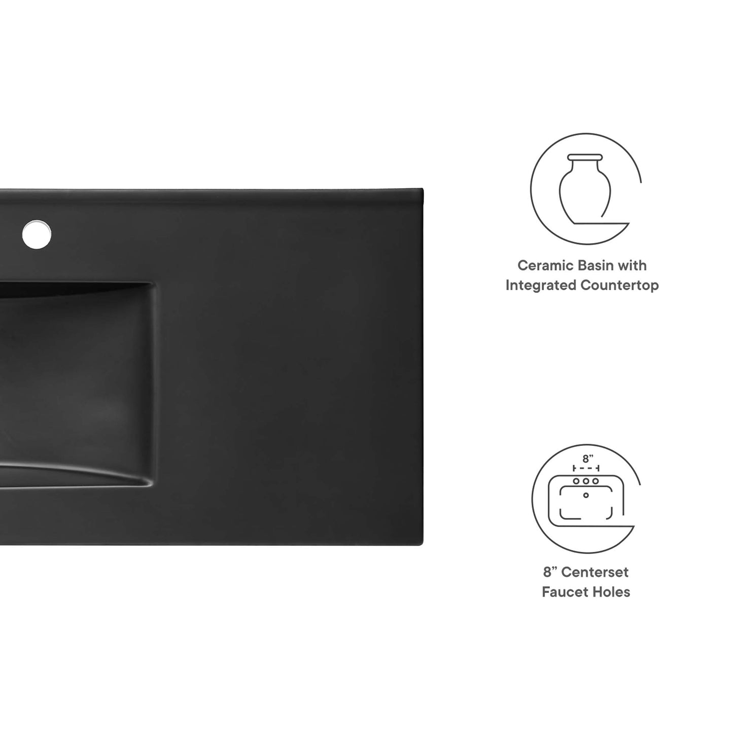 Modway, Cayman 48" Single Basin Bathroom Sink