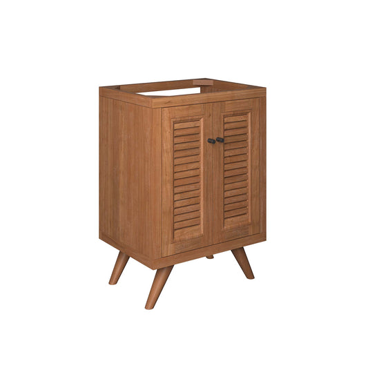 Modway, Birdie 24" Teak Wood Bathroom Vanity Cabinet (Sink Basin Not Included)