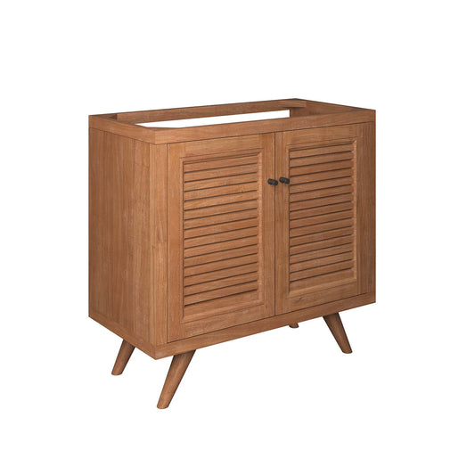 Modway, Birdie 36" Teak Wood Bathroom Vanity Cabinet (Sink Basin Not Included)