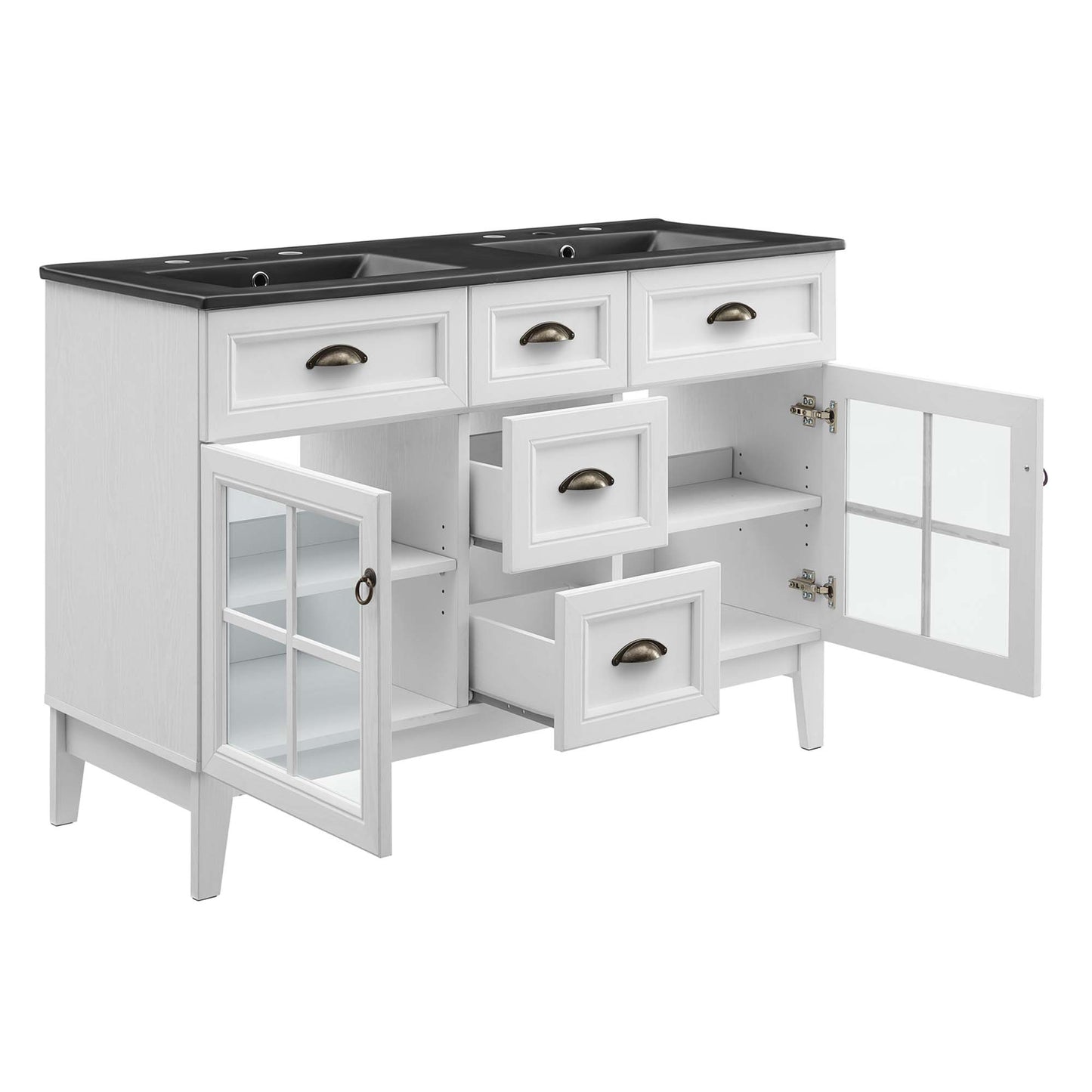 Modway, Isle 48" Double Bathroom Vanity Cabinet