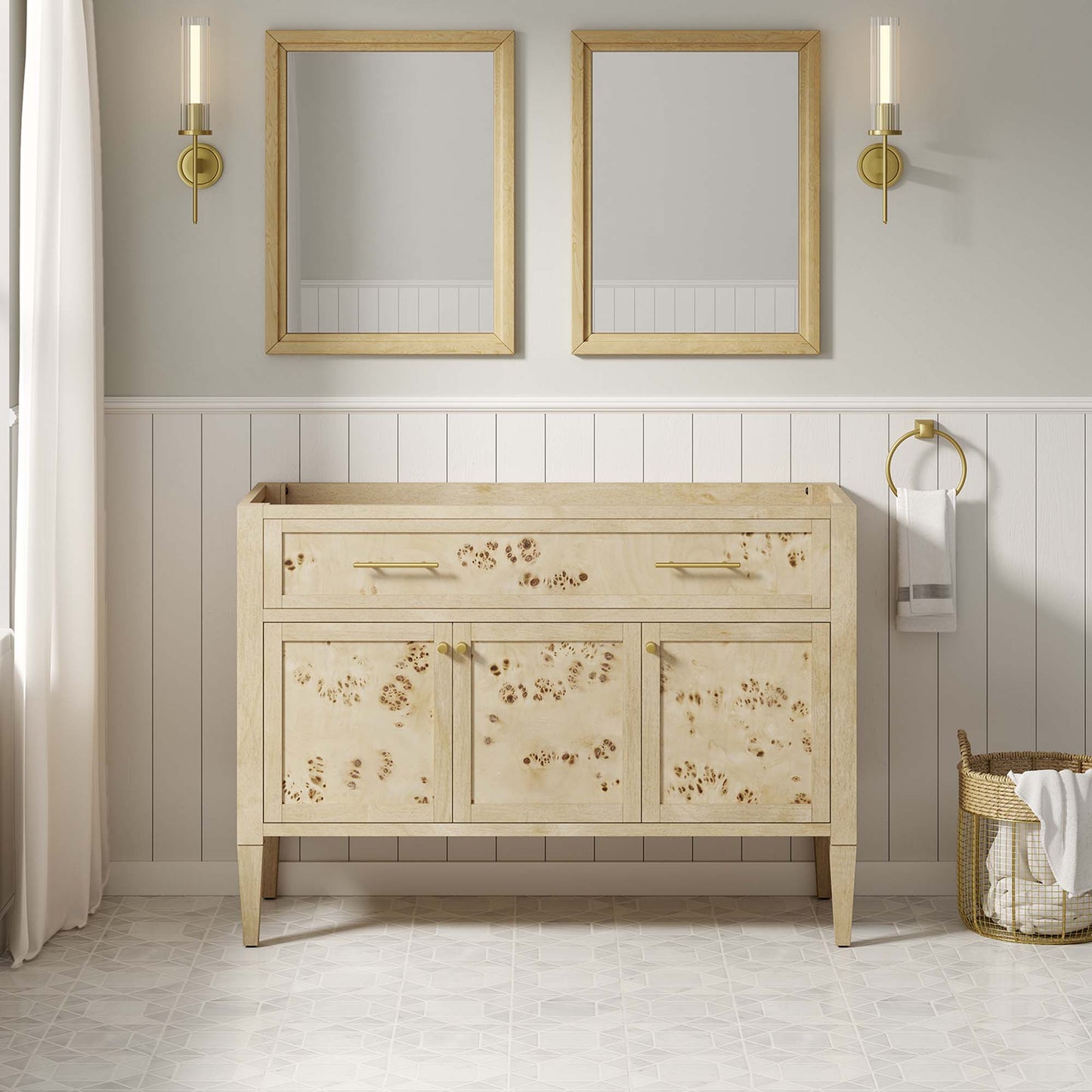 Modway, Elysian 48" Wood Bathroom Vanity Cabinet