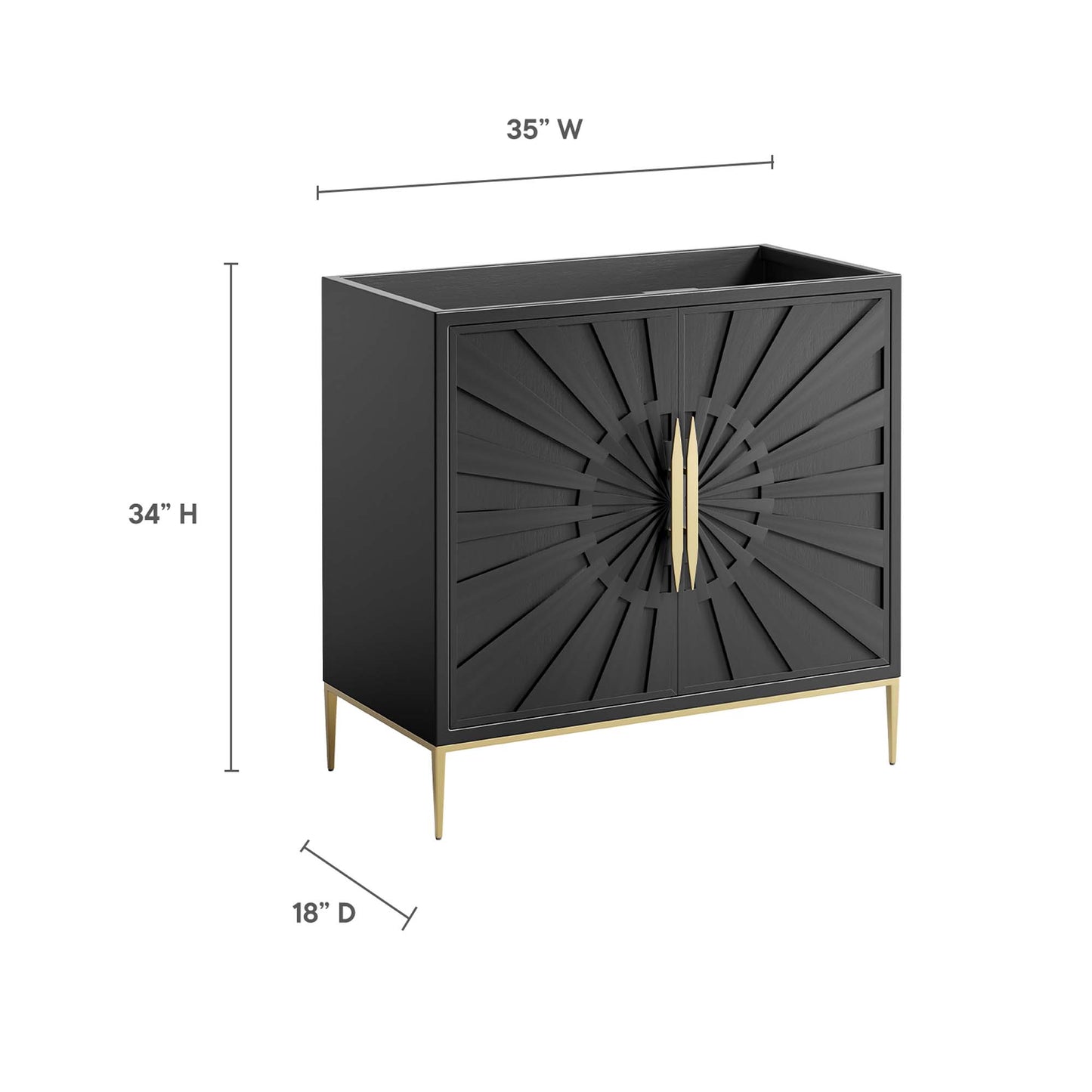 Modway, Awaken 36" Bathroom Vanity Cabinet