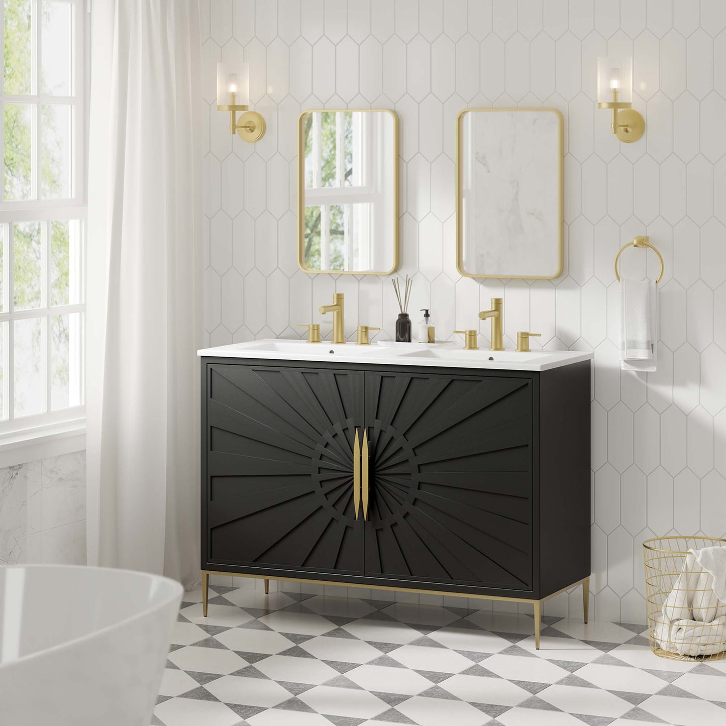 Modway, Awaken 48" Double Sink Bathroom Vanity
