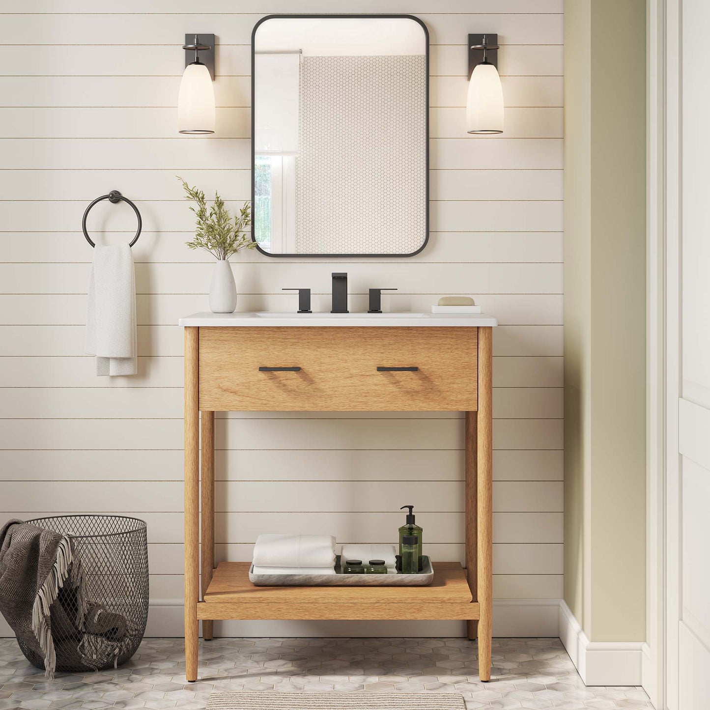 Modway, Zaire 30" Bathroom Vanity Cabinet (Sink Basin Not Included)