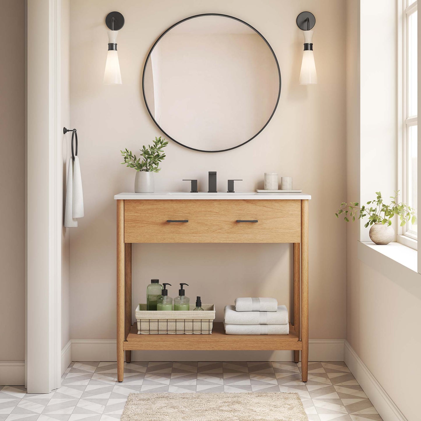 Modway, Zaire 36" Bathroom Vanity Cabinet (Sink Basin Not Included)