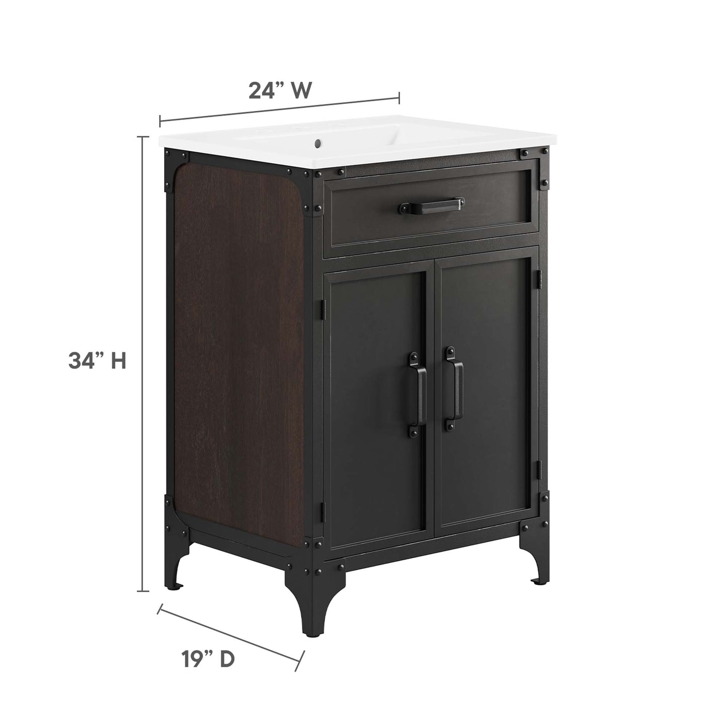 Modway, Steamforge 24" Bathroom Vanity