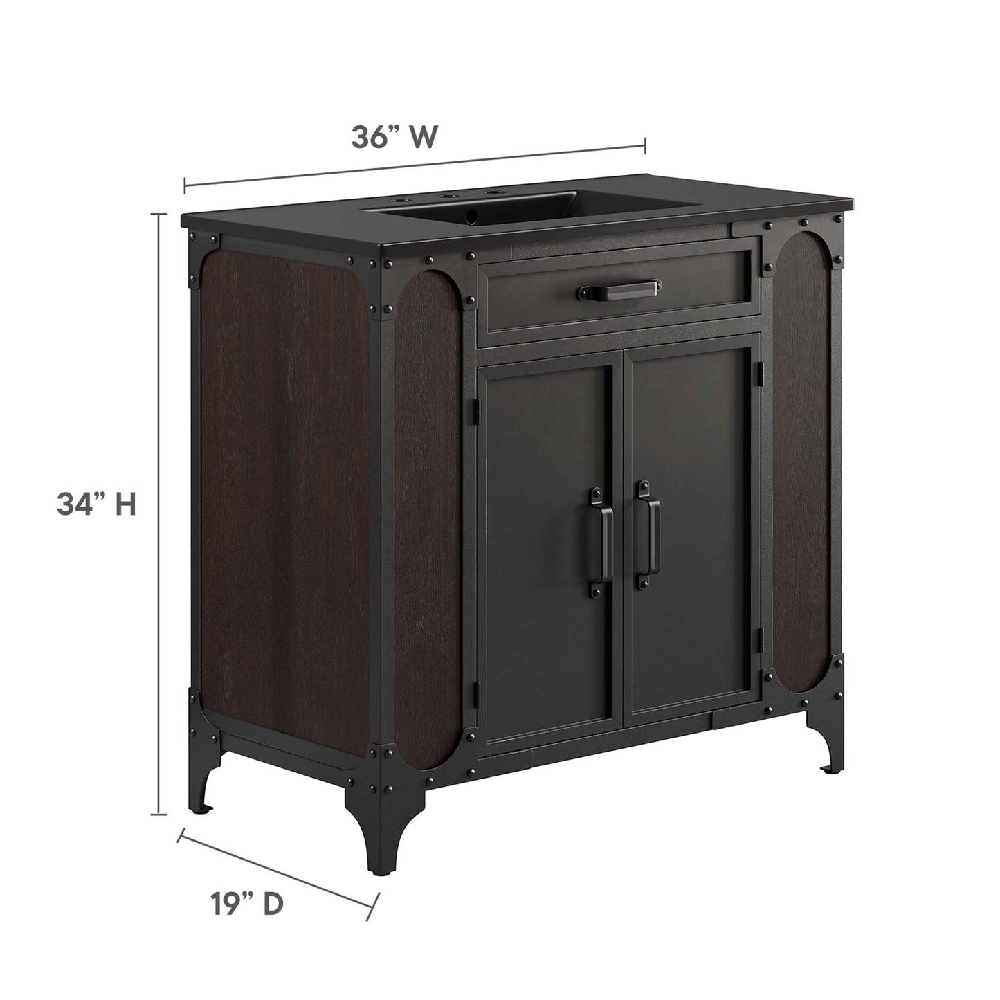 Modway, Steamforge 36" Bathroom Vanity