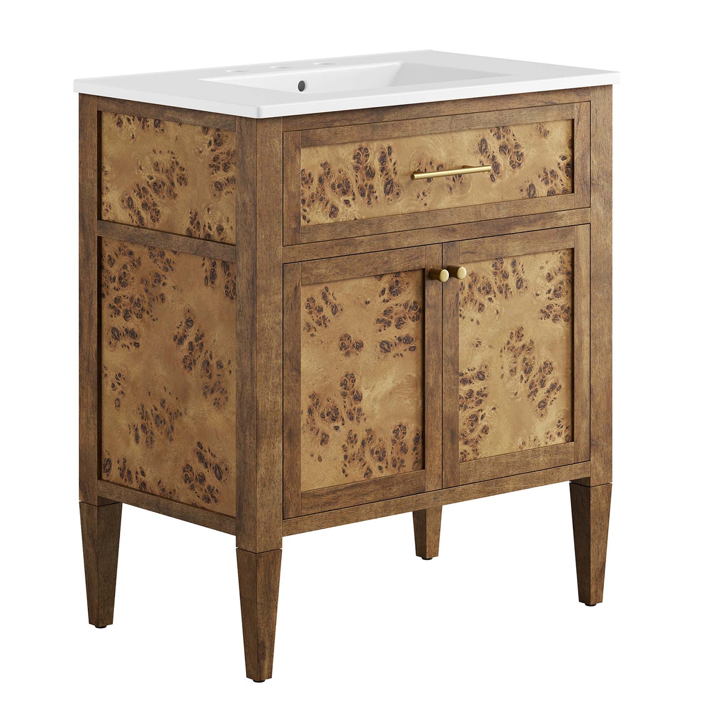 Modway, Elysian 30" Wood Bathroom Vanity