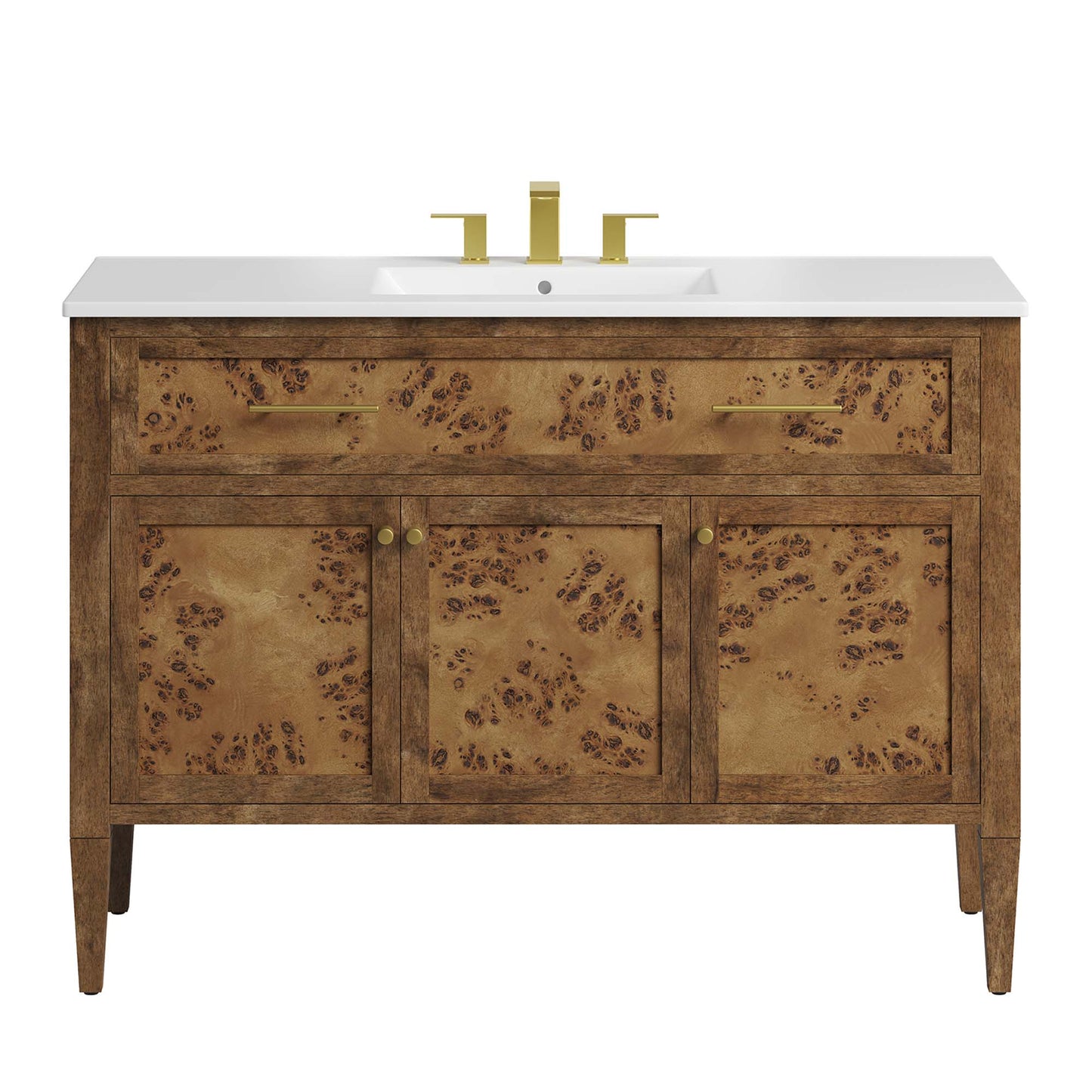 Modway, Elysian 48" Wood Single Sink Bathroom Vanity