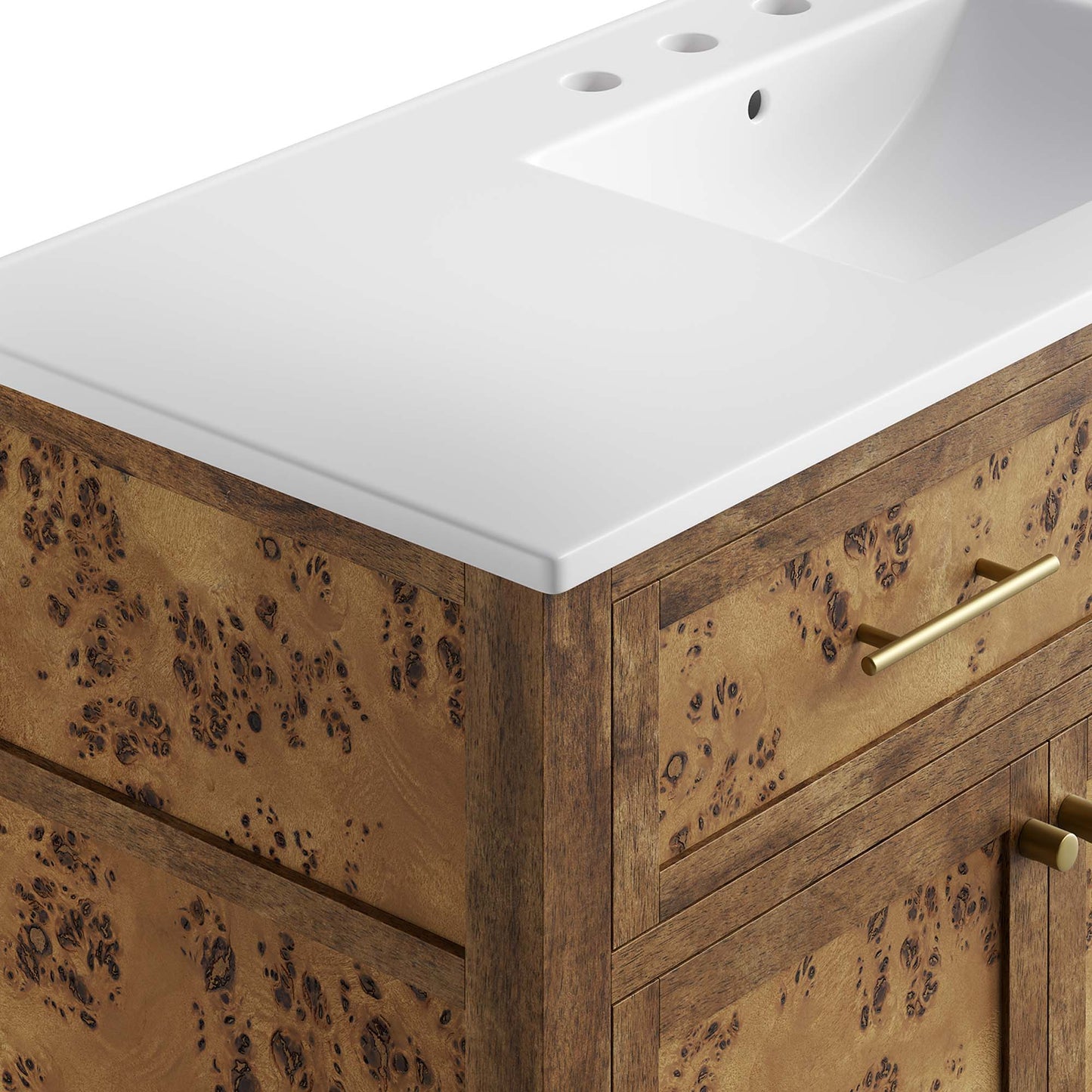 Modway, Elysian 48" Wood Single Sink Bathroom Vanity