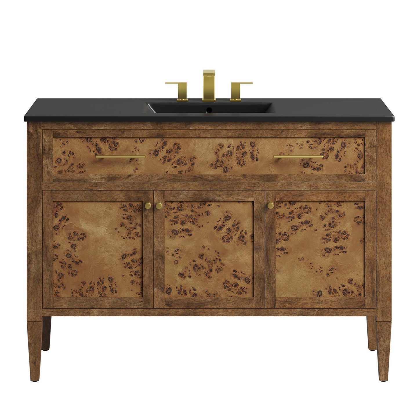 Modway, Elysian 48" Wood Single Sink Bathroom Vanity