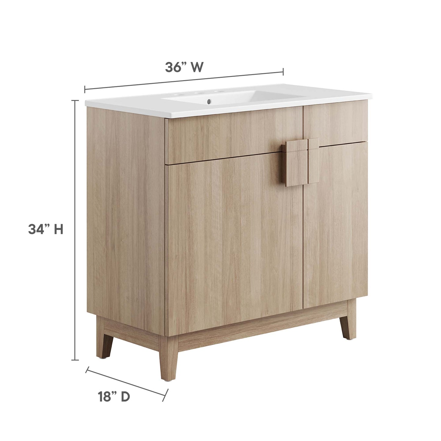 Modway, Miles 36” Bathroom Vanity