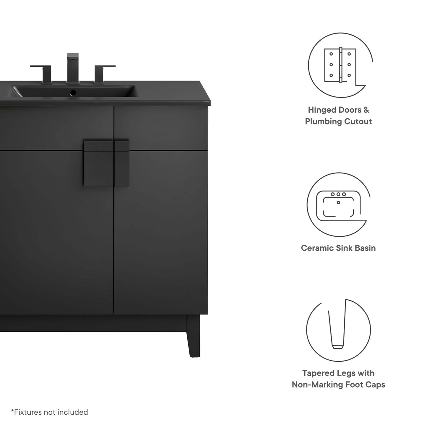 Modway, Miles 36” Bathroom Vanity