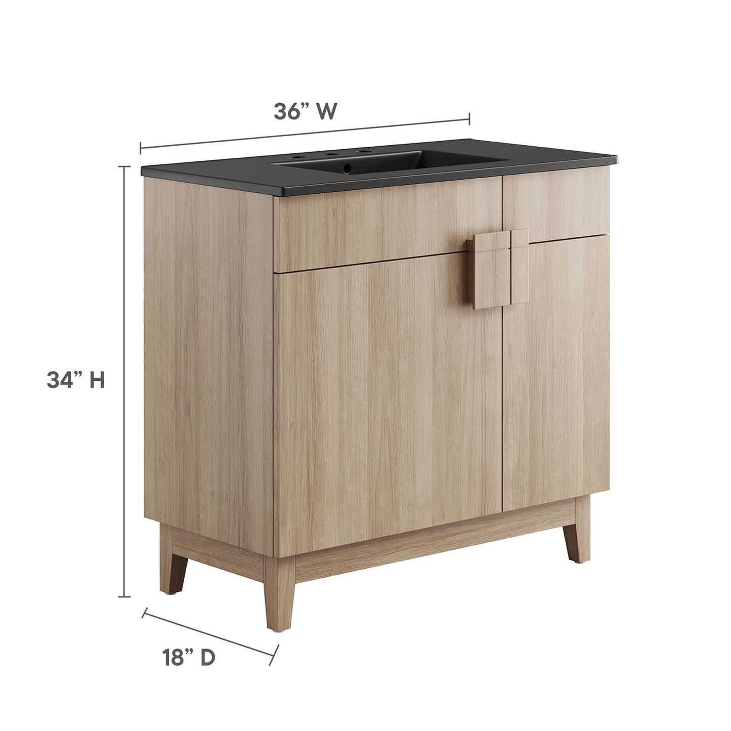 Modway, Miles 36” Bathroom Vanity