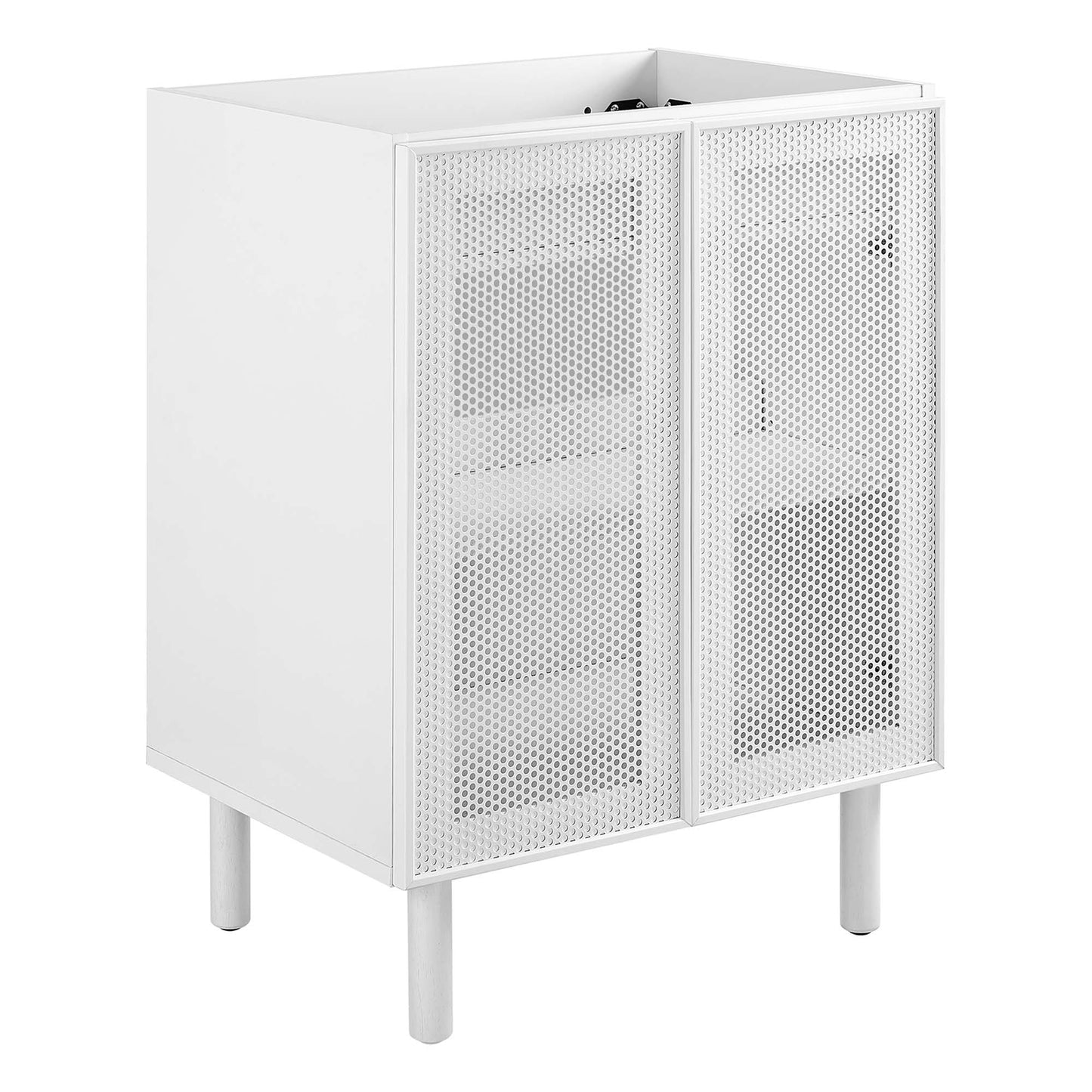 Modway, Calla 24" Perforated Metal Bathroom Vanity Cabinet (Sink Basin Not Included)