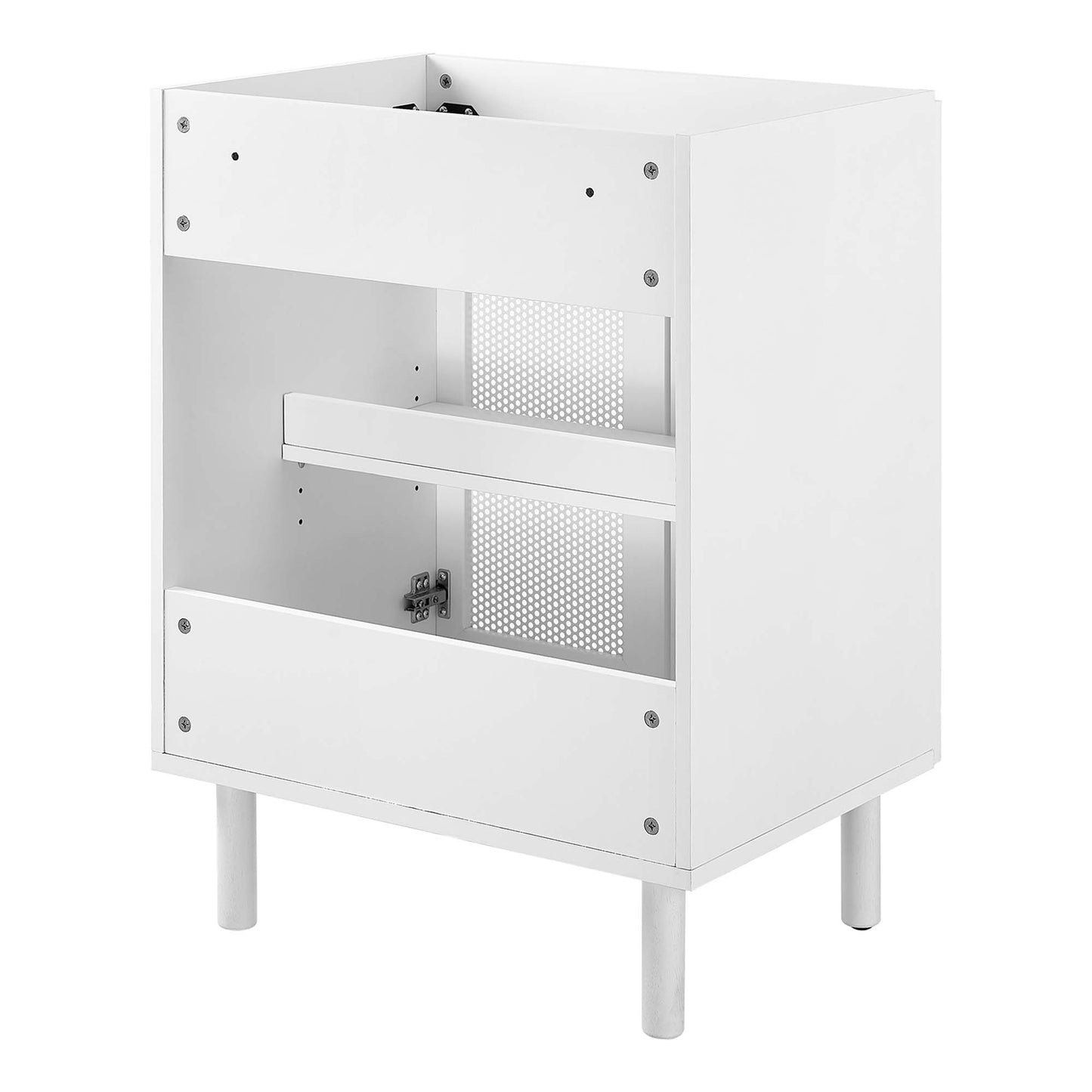Modway, Calla 24" Perforated Metal Bathroom Vanity Cabinet (Sink Basin Not Included)