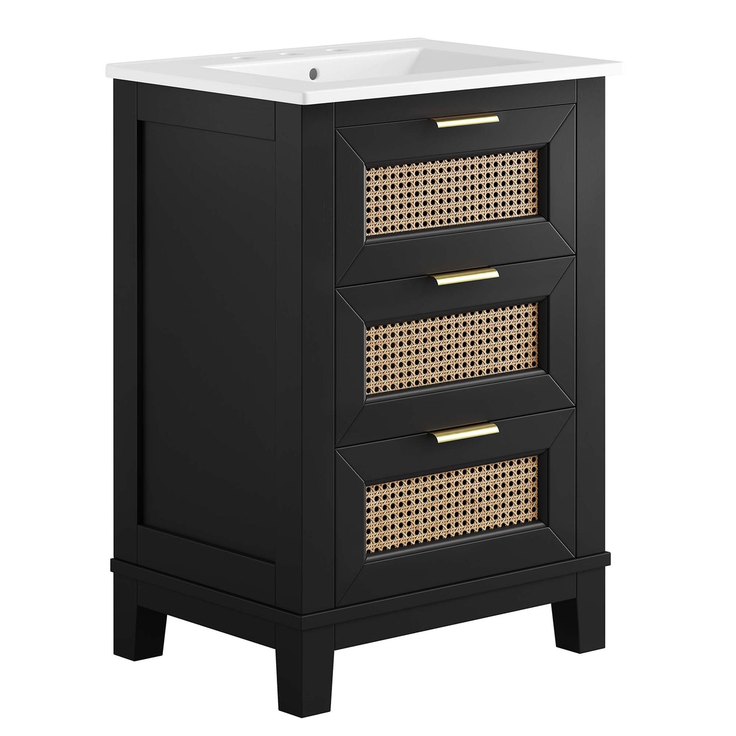 Modway, Dixie 24" Solid Wood Bathroom Vanity