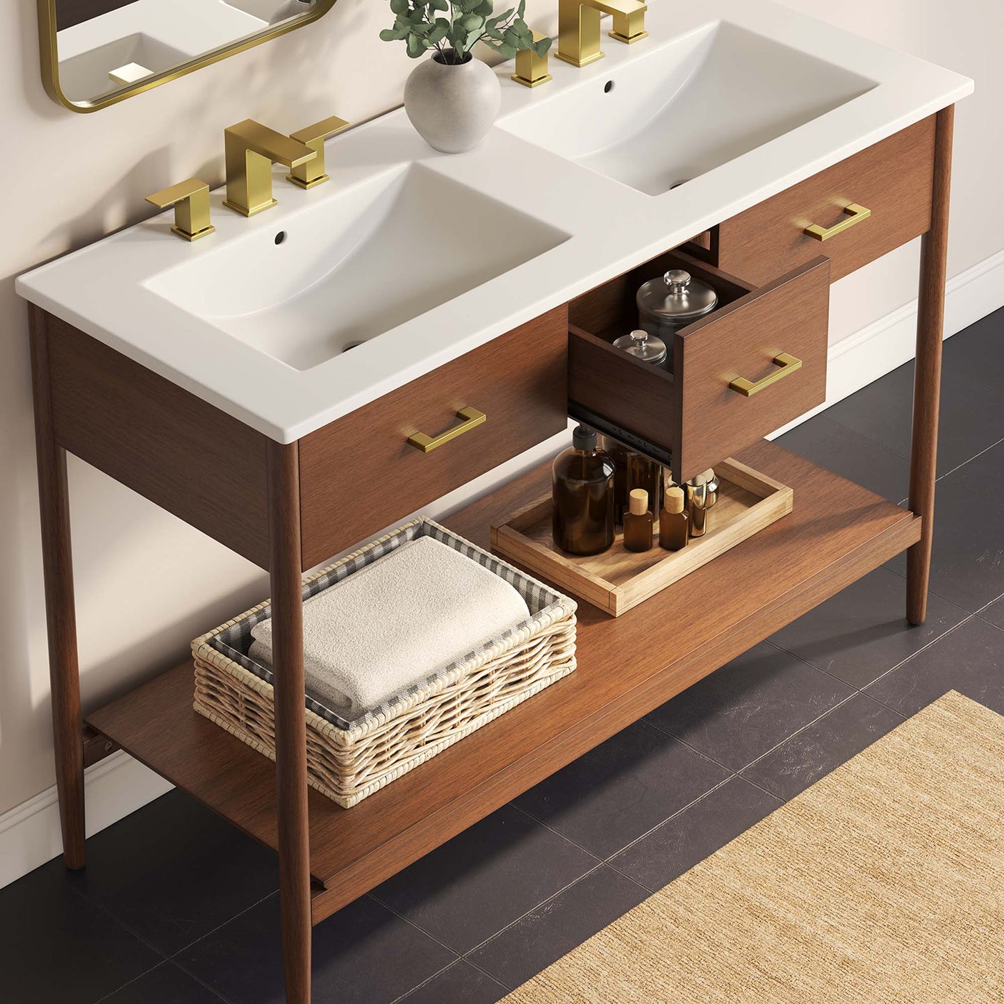 Modway, Zaire 48" Double Sink Bathroom Vanity