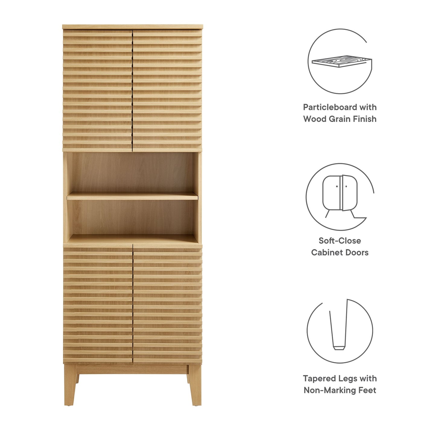 Modway, Render Tall Bathroom Storage Cabinet