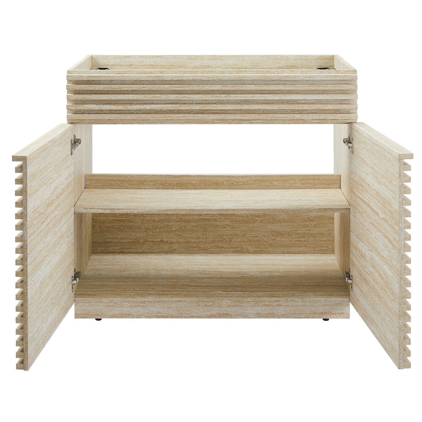 Modway, Render 36" Faux Travertine Bathroom Vanity Cabinet (Sink Not Included)