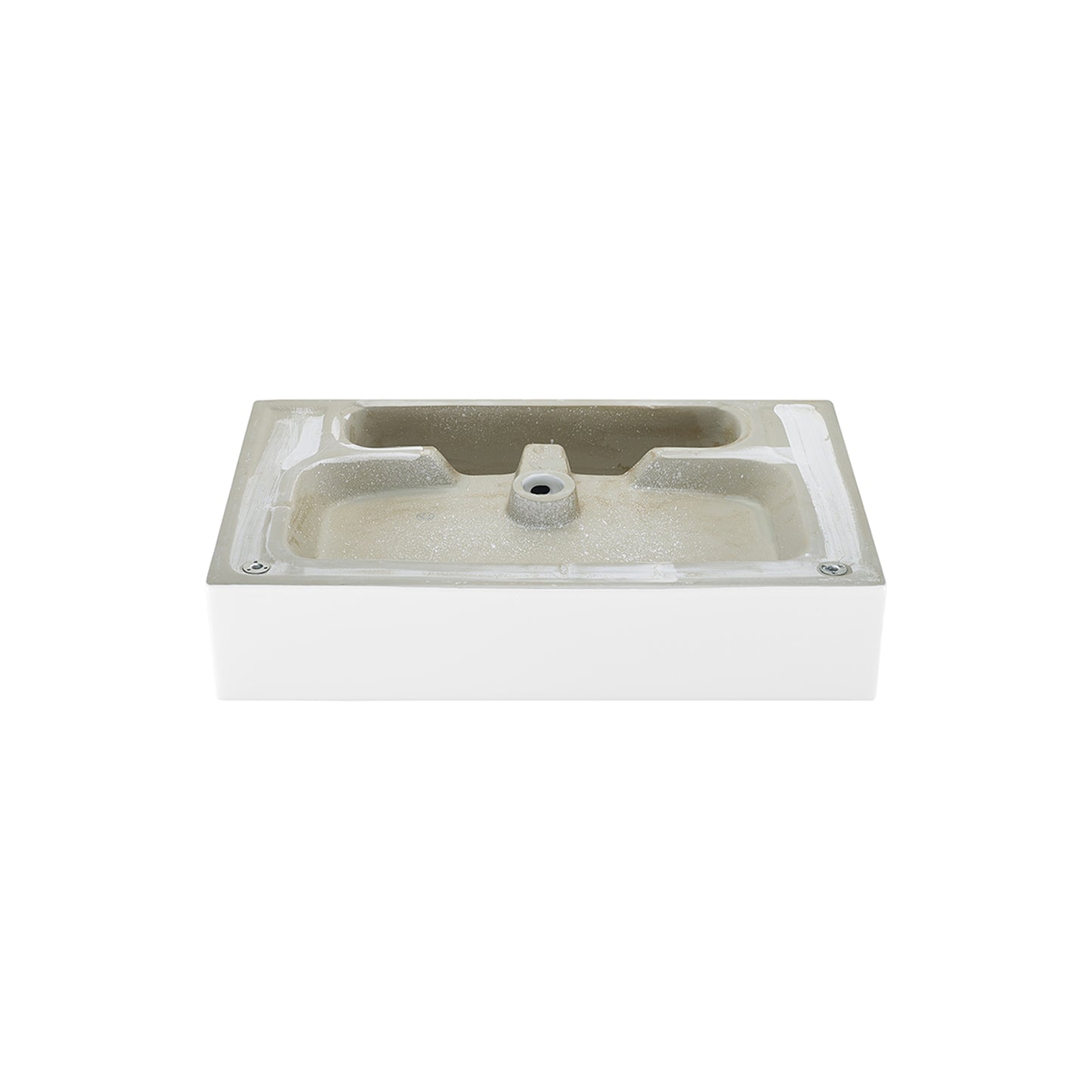 Swiss Madison, Claire 24 Ceramic Console Sink White Basin Brushed Gold Legs