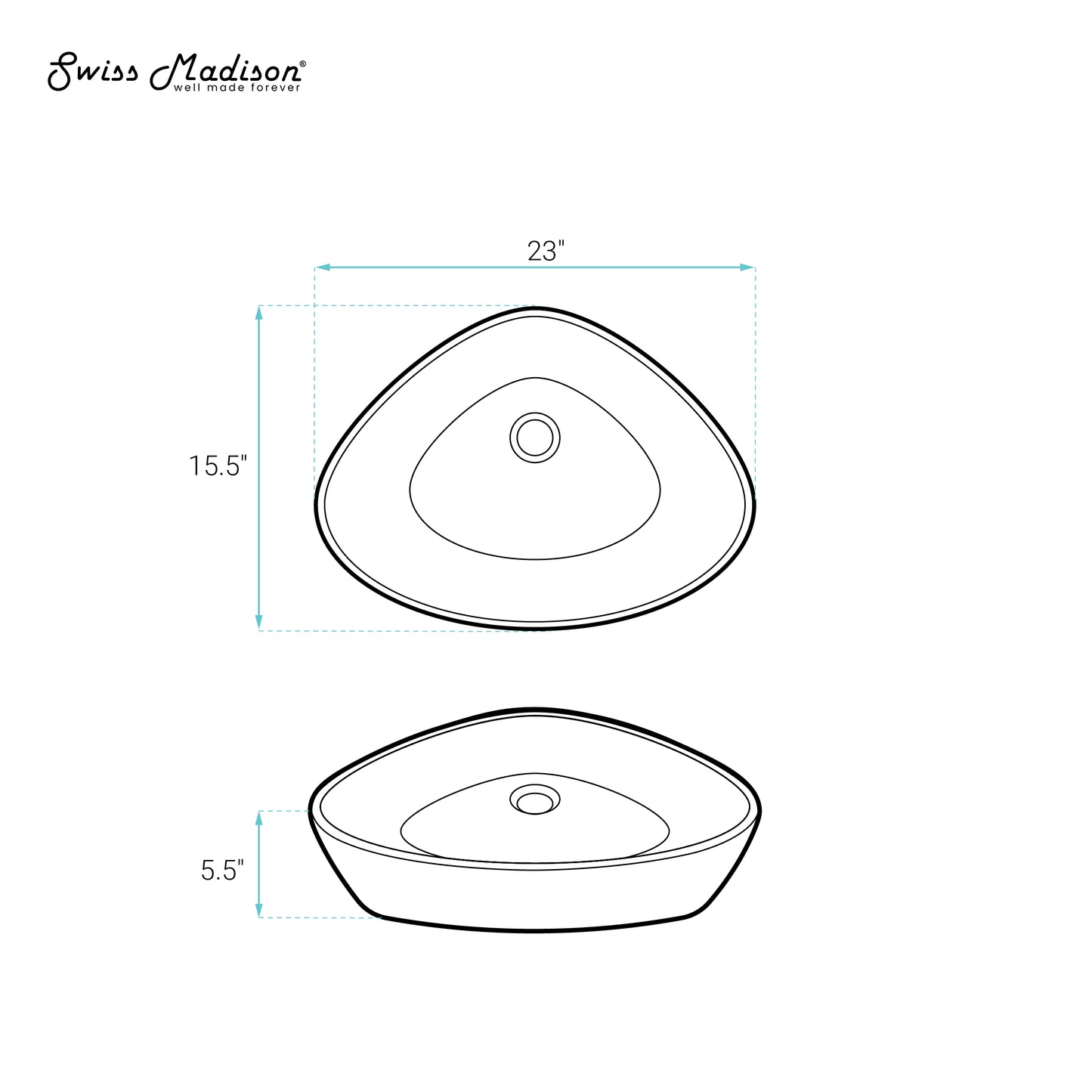 Swiss Madison, Bastille Vessel Sink