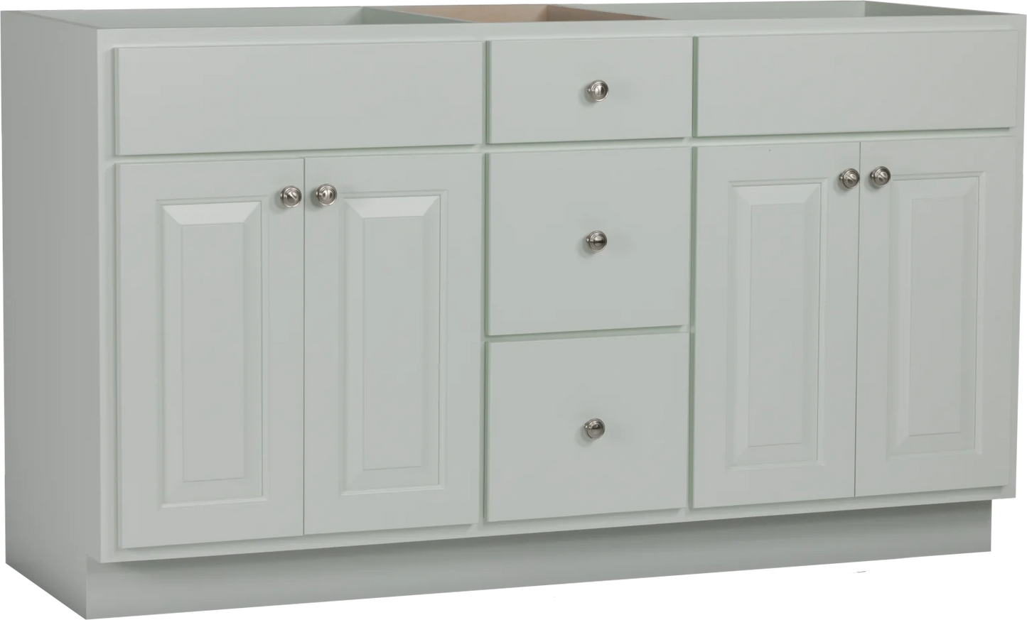 Trusty Wood Designer Series Bathroom Vanity 60" with Four Doors and Three Drawers
