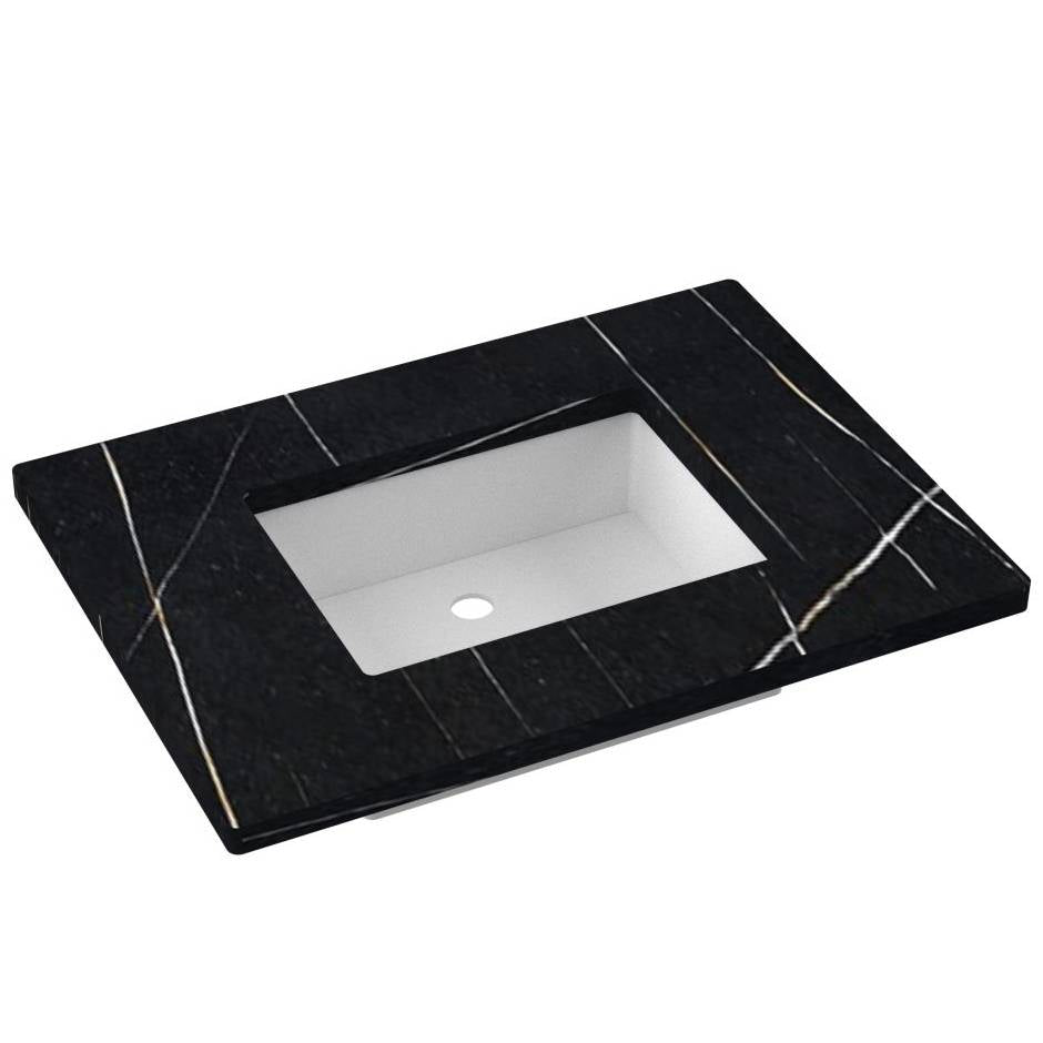 31" Silestone® Quartz Vanity Top Single Rectangle Centered Sink