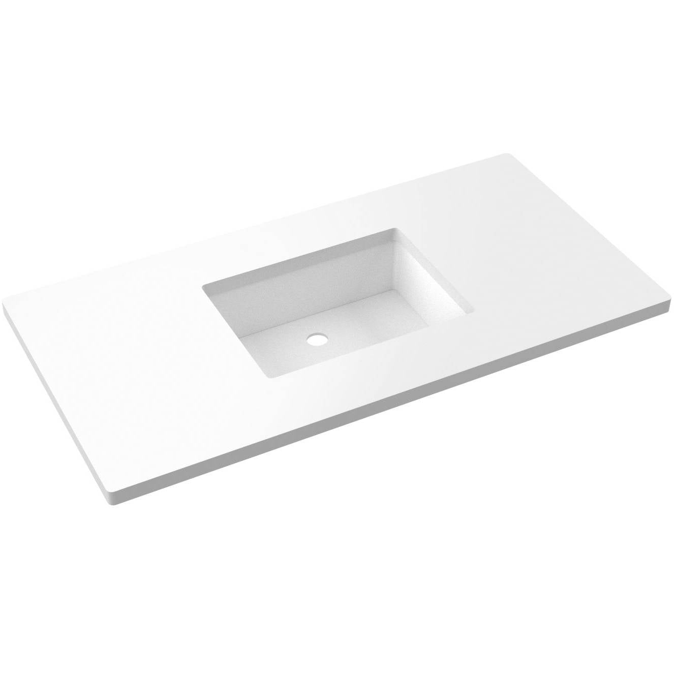 43" Silestone® Quartz Vanity Top Single Rectangle Centered Sink
