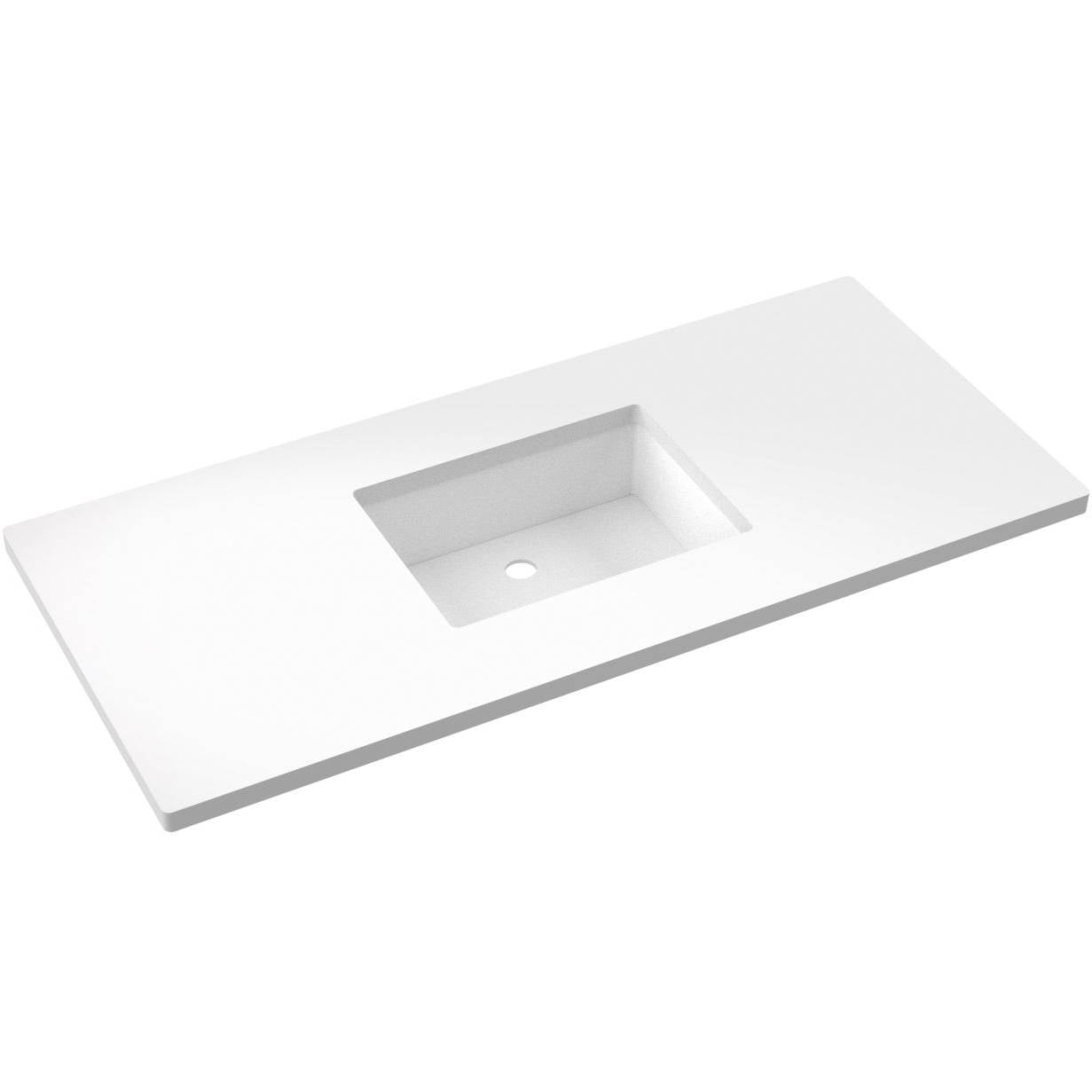 49" Silestone® Quartz Vanity Top Single Rectangle Centered Sink