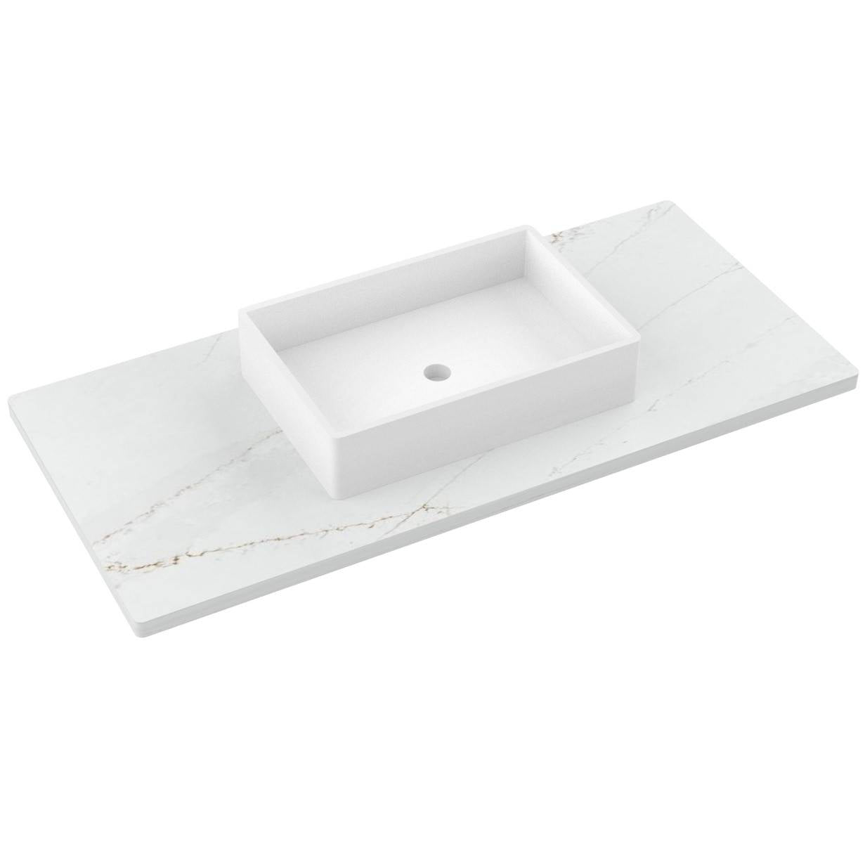49" Silestone® Quartz Vanity Top Single Vigo Centered Sink