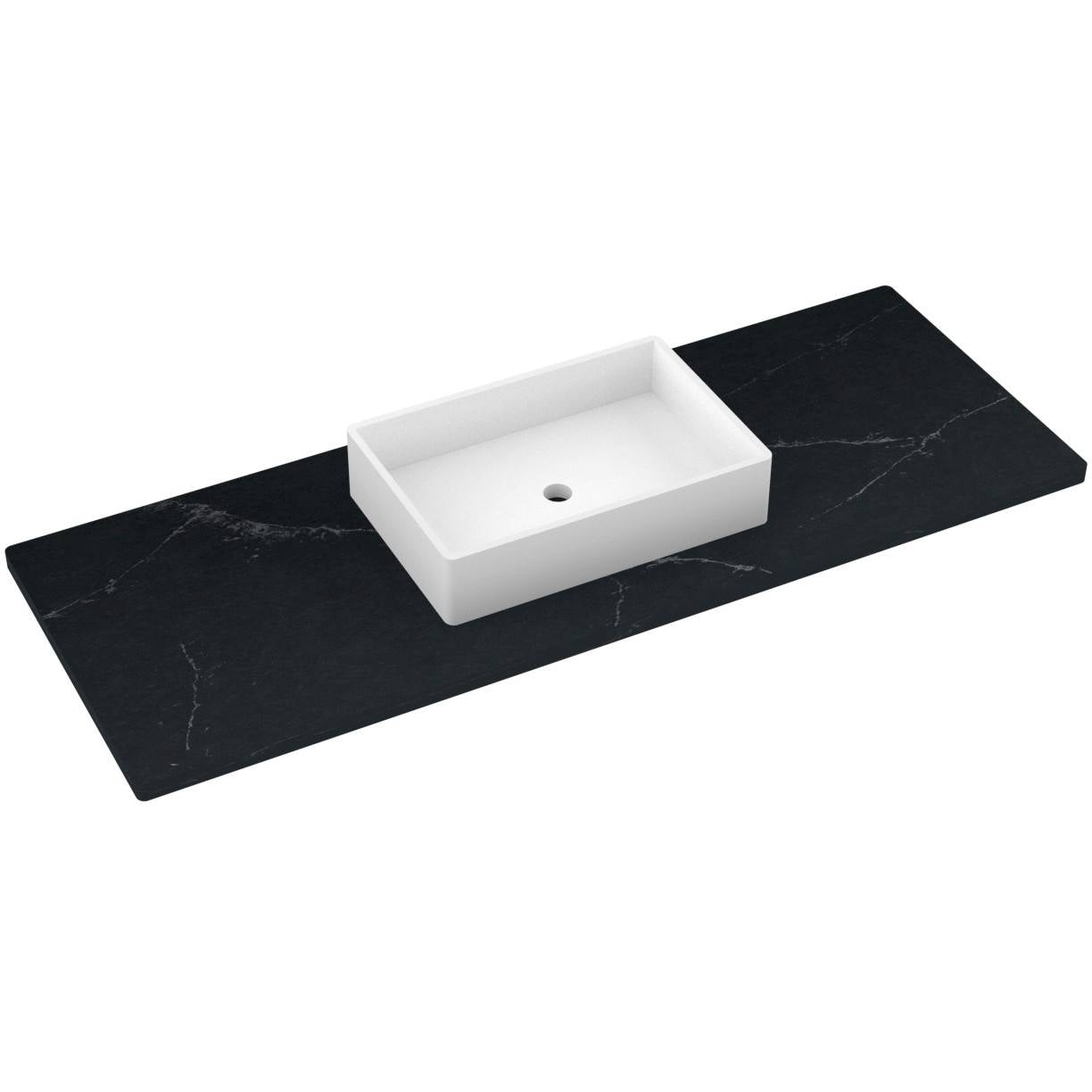 61" Silestone® Quartz Vanity Top Single Vigo Centered Sink