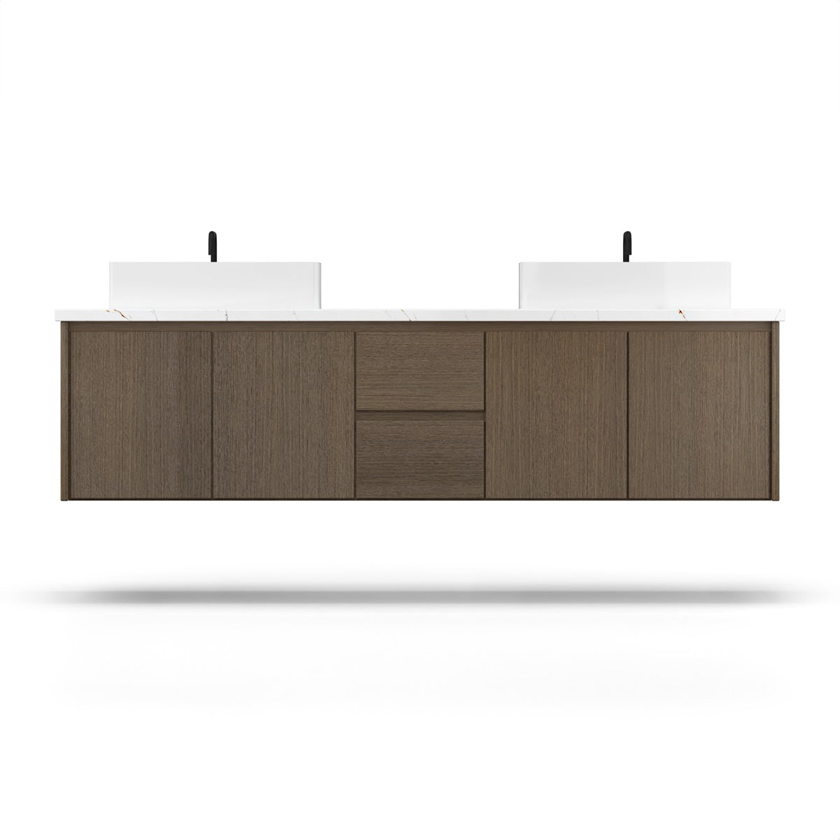 Gilded Double Bath Floating Vanity