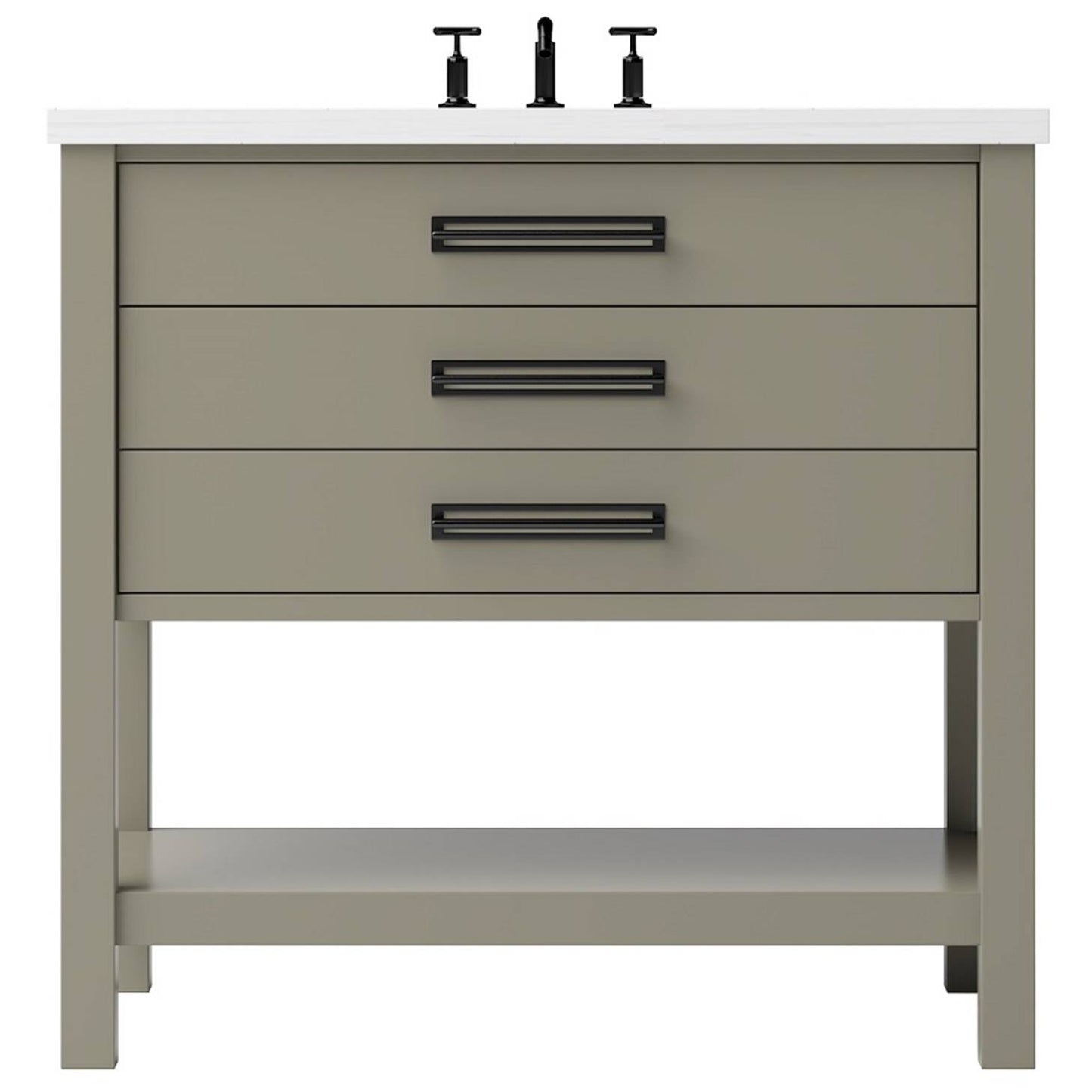 Kiawah Three-Drawer Single Bath Vanity