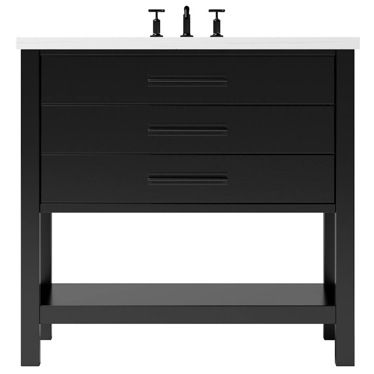 Kiawah Three-Drawer Single Bath Vanity