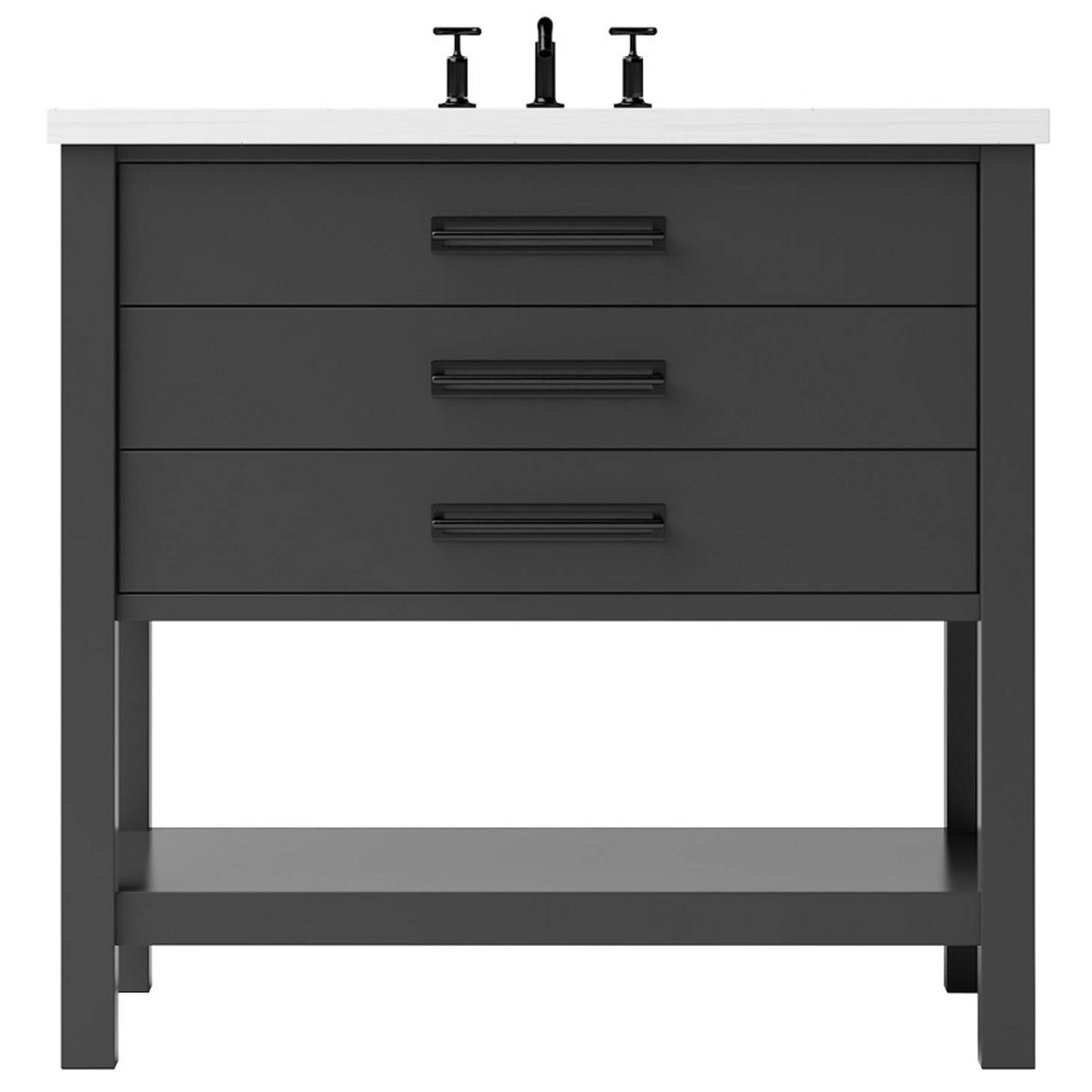 Kiawah Three-Drawer Single Bath Vanity