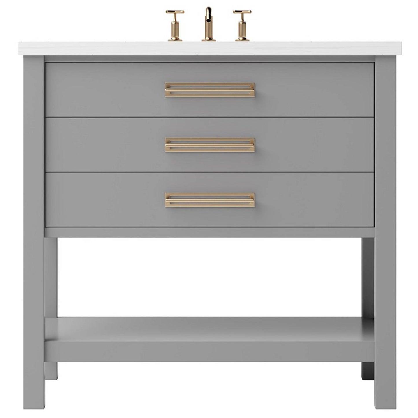 Kiawah Three-Drawer Single Bath Vanity