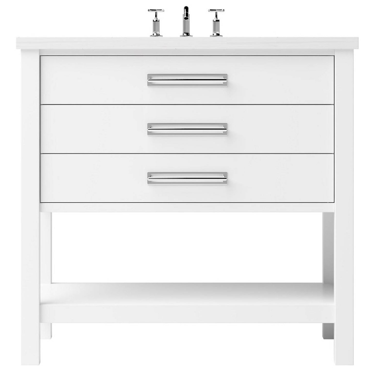 Kiawah Three-Drawer Single Bath Vanity