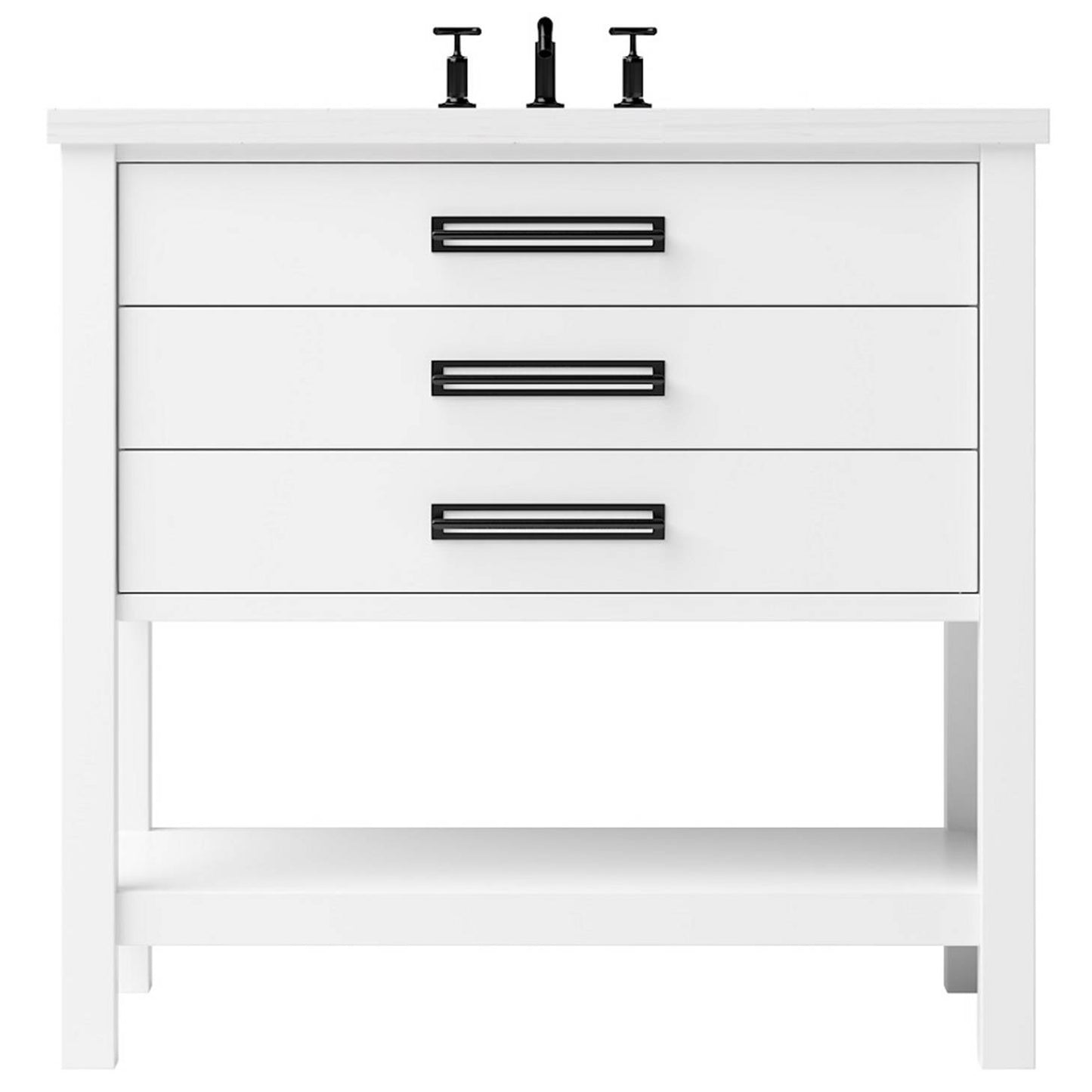 Kiawah Three-Drawer Single Bath Vanity