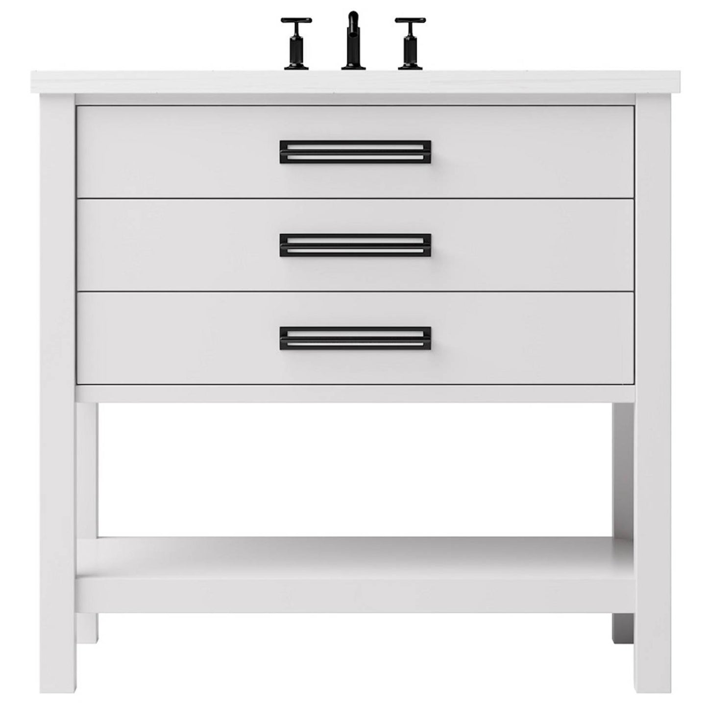 Kiawah Three-Drawer Single Bath Vanity