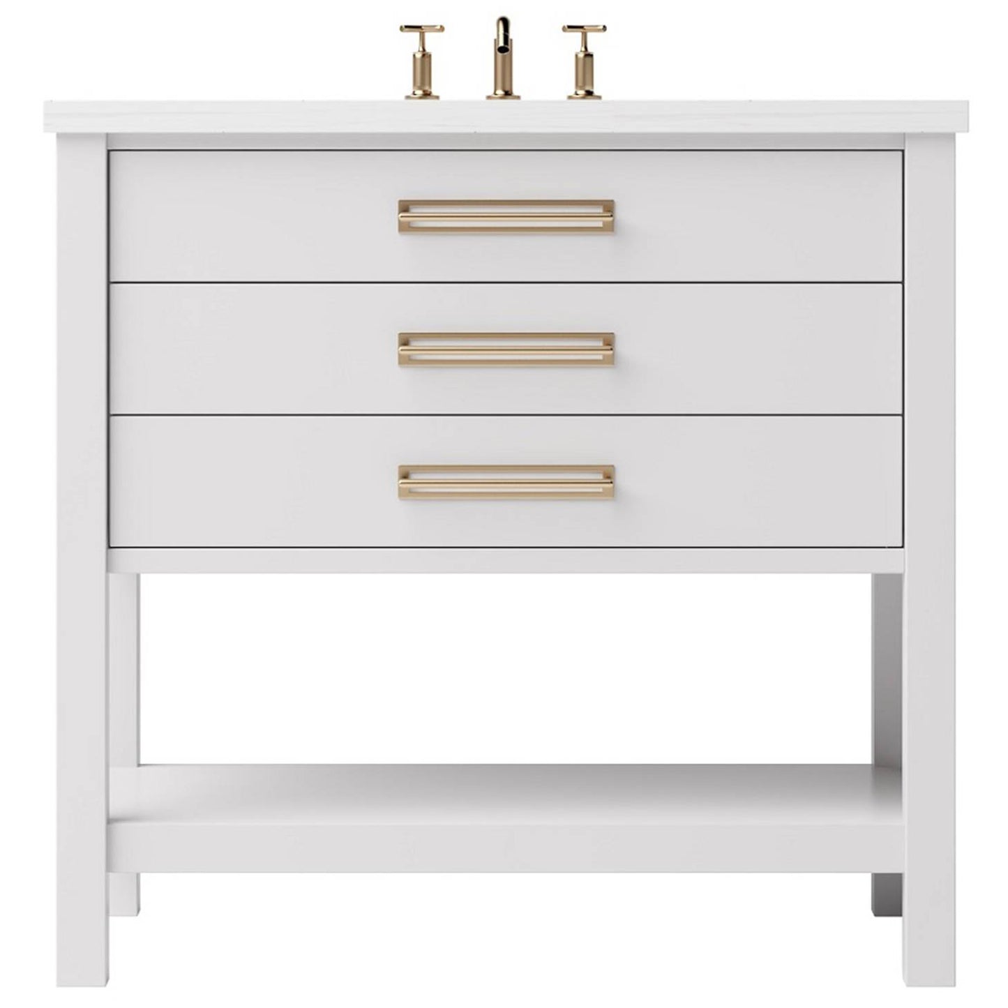 Kiawah Three-Drawer Single Bath Vanity