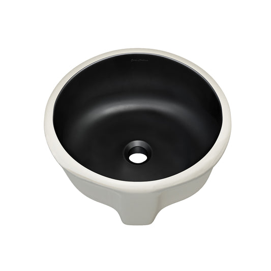 Swiss Madison, Monaco 16" Ceramic Undermount Bathroom Sink in Matte Black