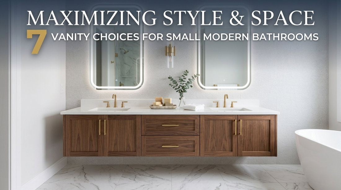 How to Choose the Best Bathroom Vanity for a Small Modern Bathroom: Maximizing Style & Space